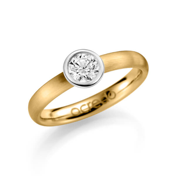 klassischer Trauring/Ehering in Gelbgold 585 mit 0,5 ct. Brillant tw, si von acredo - A-1126-3 klassischer Trauring/Ehering in Gelbgold 585 mit 0,5 ct. Brillant tw, si von acredo - A-1126-3