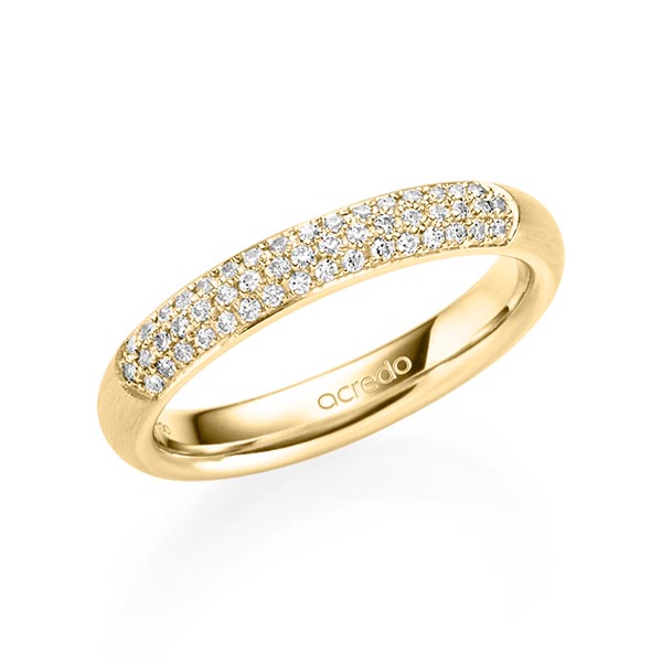 klassischer Trauring/Ehering in Gelbgold 585 mit zus. 0,392 ct. Brillant tw, si von acredo - A-1912-12 klassischer Trauring/Ehering in Gelbgold 585 mit zus. 0,392 ct. Brillant tw, si von acredo - A-1912-12