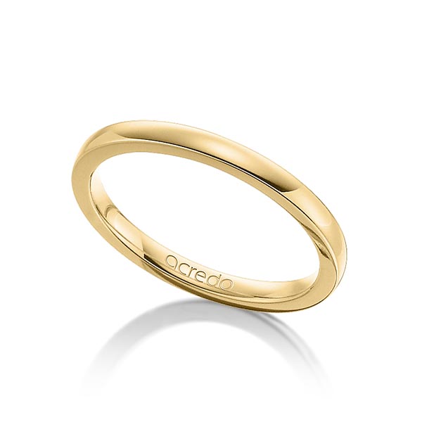 klassischer Trauring/Ehering in Gelbgold 585 von acredo - A-1874-2 klassischer Trauring/Ehering in Gelbgold 585 von acredo - A-1874-2