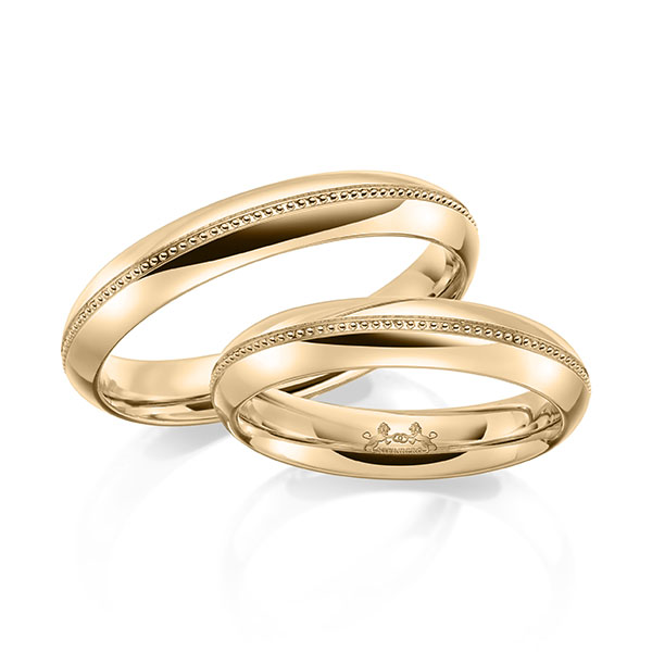 Paar klassische Trauringe/Eheringe in Roségold 585 von Steinberg - Q-1641-3 Paar klassische Trauringe/Eheringe in Roségold 585 von Steinberg - Q-1641-3