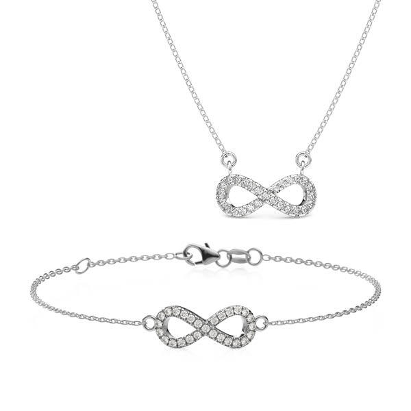 Set in witgoud 18 kt. met in totaal 0,135 ct. w,si - BD-1131-1 Set in witgoud 18 kt. met in totaal 0,135 ct. w,si - BD-1131-1