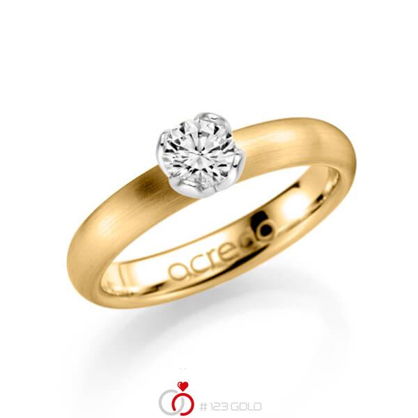 klassieke trouwring in geelgoud 14 kt. met 0,5 ct. Briljanten tw/si van acredo - A-1131-3 klassieke trouwring in geelgoud 14 kt. met 0,5 ct. Briljanten tw/si van acredo - A-1131-3