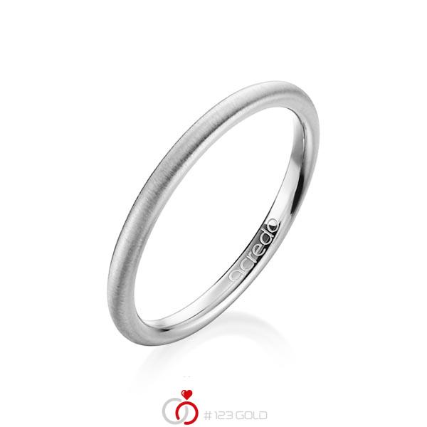 klassieke trouwring in grijsgoud 14 kt. van acredo - A-1265-3 klassieke trouwring in grijsgoud 14 kt. van acredo - A-1265-3