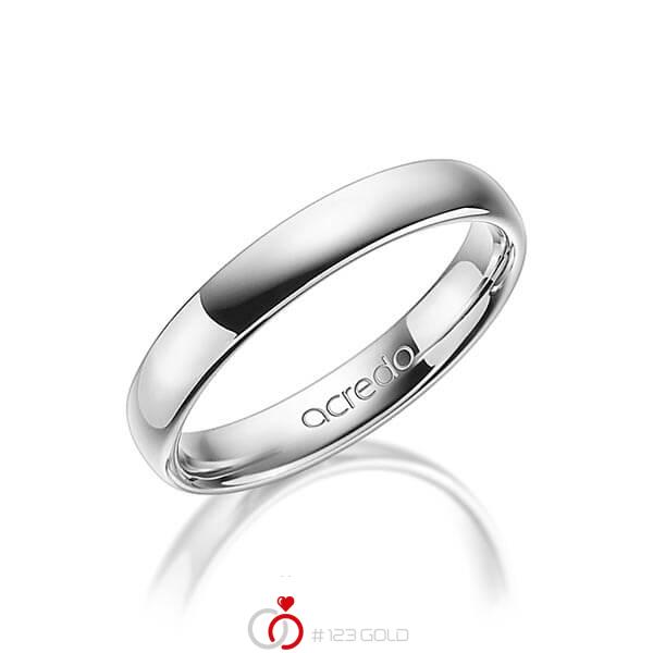 klassieke trouwring in grijsgoud 14 kt. van acredo - A-1278-3 klassieke trouwring in grijsgoud 14 kt. van acredo - A-1278-3