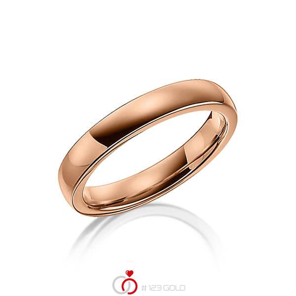 klassieke trouwring in roodgoud 14 kt. van acredo - A-1251-4 klassieke trouwring in roodgoud 14 kt. van acredo - A-1251-4