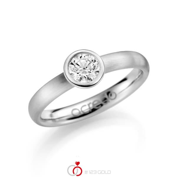 klassieke trouwring in witgoud 14 kt. met 0,5 ct. Briljanten tw/si van acredo - A-1126-1 klassieke trouwring in witgoud 14 kt. met 0,5 ct. Briljanten tw/si van acredo - A-1126-1