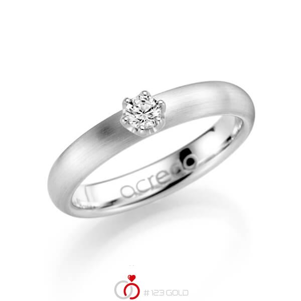 klassieke trouwring in witgoud 14 kt. met in totaal 0,15 ct. Briljanten tw/si van acredo - A-1132-1 klassieke trouwring in witgoud 14 kt. met in totaal 0,15 ct. Briljanten tw/si van acredo - A-1132-1