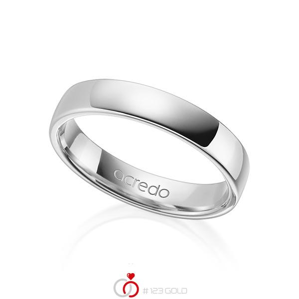 klassieke trouwring in witgoud 14 kt. van acredo - A-1281-1 klassieke trouwring in witgoud 14 kt. van acredo - A-1281-1