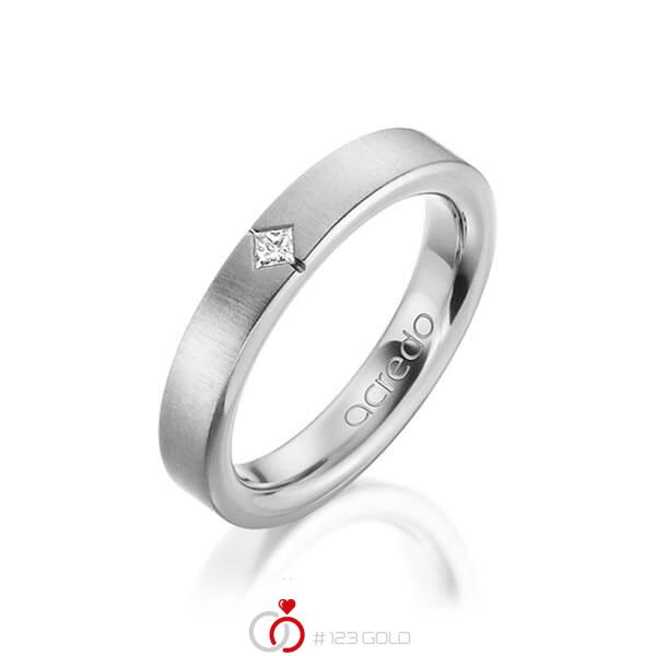 klassischer Trauring/Ehering in außen Graugold 585 , innen Graugold 585 mit zus. 0,05 ct. Prinzess-Diamant tw, si von acredo - A-1479-5 klassischer Trauring/Ehering in außen Graugold 585 , innen Graugold 585 mit zus. 0,05 ct. Prinzess-Diamant tw, si von acredo - A-1479-5