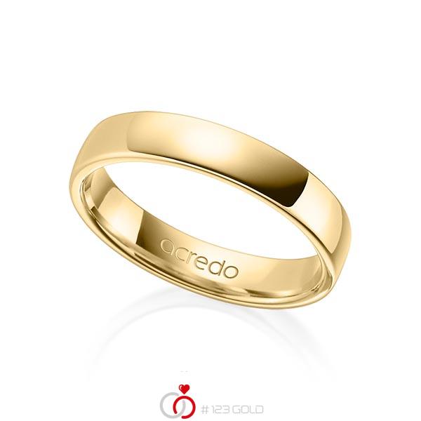 klassischer Trauring/Ehering in Gelbgold 585 von acredo - A-1281-2 klassischer Trauring/Ehering in Gelbgold 585 von acredo - A-1281-2