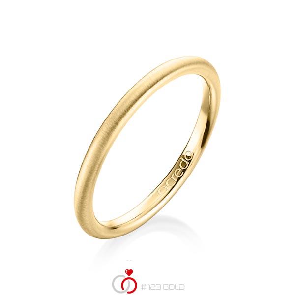 klassischer Trauring/Ehering in Gelbgold 750 von acredo - A-1265-7 klassischer Trauring/Ehering in Gelbgold 750 von acredo - A-1265-7
