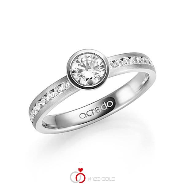 klassischer Trauring/Ehering in Graugold 585 mit 0,5 ct. + zus. 0,24 ct. Brillant tw, si tw, vs von acredo - A-1346-3 klassischer Trauring/Ehering in Graugold 585 mit 0,5 ct. + zus. 0,24 ct. Brillant tw, si tw, vs von acredo - A-1346-3