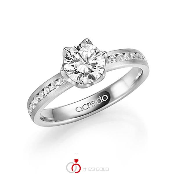 klassischer Trauring/Ehering in Graugold 585 mit 1 ct. + zus. 0,24 ct. Brillant tw, si tw, vs von acredo - A-1343-3 klassischer Trauring/Ehering in Graugold 585 mit 1 ct. + zus. 0,24 ct. Brillant tw, si tw, vs von acredo - A-1343-3