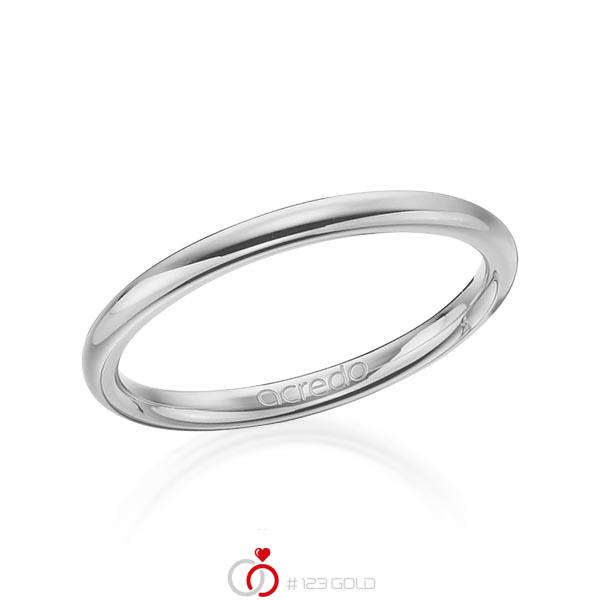 klassischer Trauring/Ehering in Graugold 585 von acredo - A-1277-3 klassischer Trauring/Ehering in Graugold 585 von acredo - A-1277-3