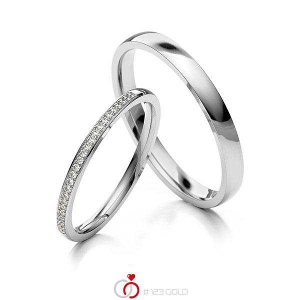 klassischer Trauring/Ehering in Platin 600 - NP-1203-1 klassischer Trauring/Ehering in Platin 600 - NP-1203-1