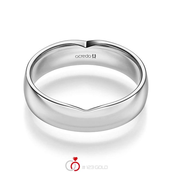 klassischer Trauring/Ehering in Platin 600 von acredo - A-2248-10 klassischer Trauring/Ehering in Platin 600 von acredo - A-2248-10