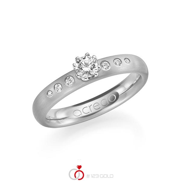 klassischer Trauring/Ehering in Platin 950 mit zus. 0,346 ct. Brillant tw, si von acredo - A-1184-15 klassischer Trauring/Ehering in Platin 950 mit zus. 0,346 ct. Brillant tw, si von acredo - A-1184-15