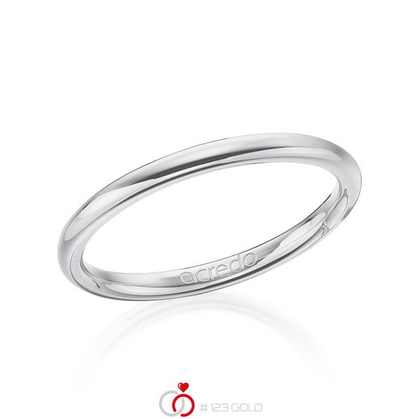 klassischer Trauring/Ehering in Platin 950 von acredo - A-1277-15 klassischer Trauring/Ehering in Platin 950 von acredo - A-1277-15