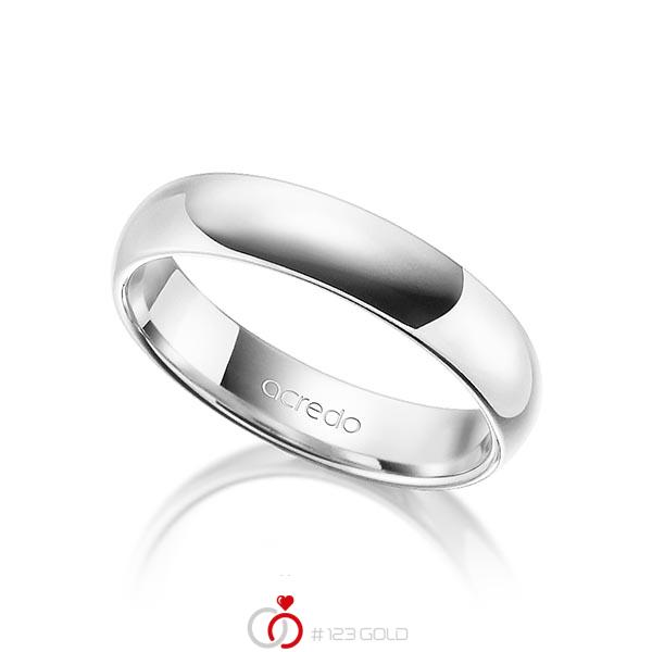 klassischer Trauring/Ehering in Platin 950 von acredo - A-1296-10 klassischer Trauring/Ehering in Platin 950 von acredo - A-1296-10