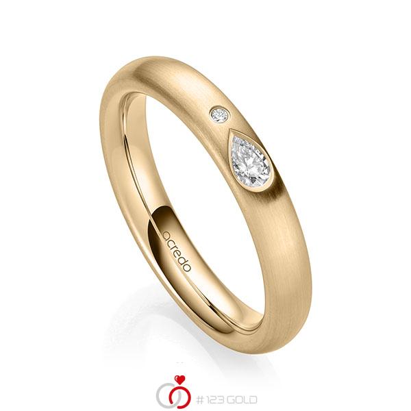 klassischer Trauring/Ehering in Roségold 585 mit zus. 0,108 ct. Brillant tw, vs tw, si von acredo - A-2138-8 klassischer Trauring/Ehering in Roségold 585 mit zus. 0,108 ct. Brillant tw, vs tw, si von acredo - A-2138-8