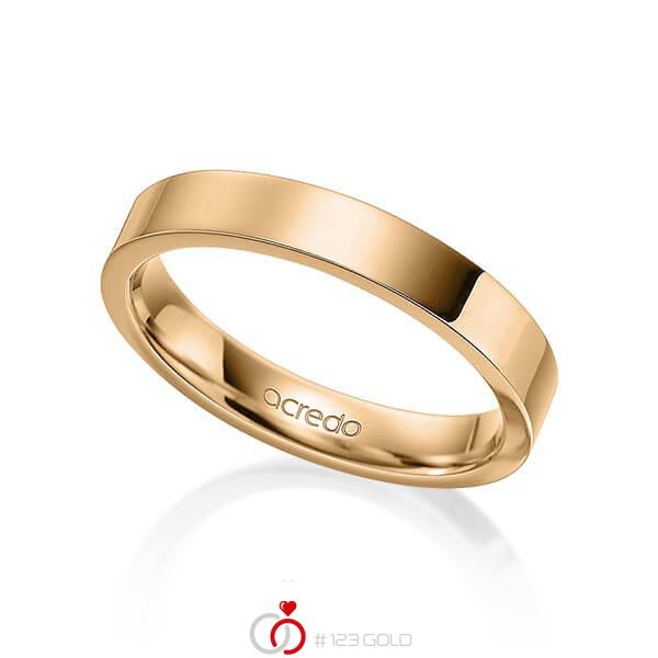 klassischer Trauring/Ehering in Roségold 585 von acredo - A-1594-3 klassischer Trauring/Ehering in Roségold 585 von acredo - A-1594-3