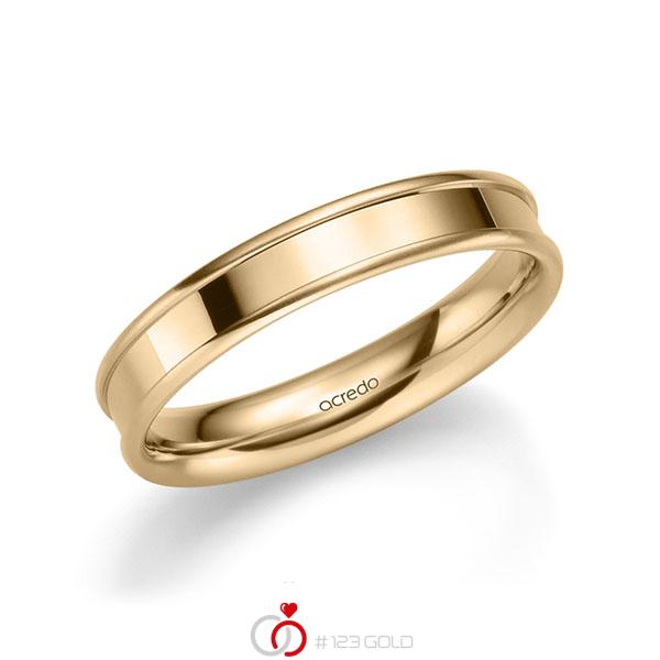 klassischer Trauring/Ehering in Roségold 585 von acredo - A-2211-5 klassischer Trauring/Ehering in Roségold 585 von acredo - A-2211-5