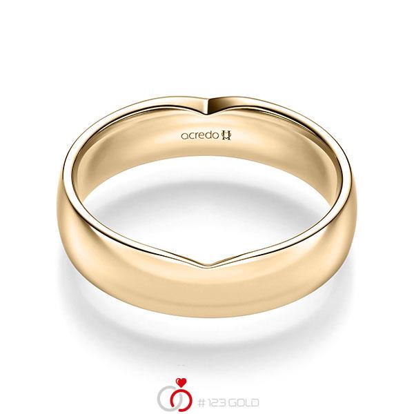 klassischer Trauring/Ehering in Roségold 585 von acredo - A-2248-8 klassischer Trauring/Ehering in Roségold 585 von acredo - A-2248-8
