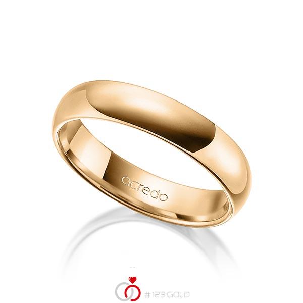 klassischer Trauring/Ehering in Roségold 750 von acredo - A-1296-8 klassischer Trauring/Ehering in Roségold 750 von acredo - A-1296-8