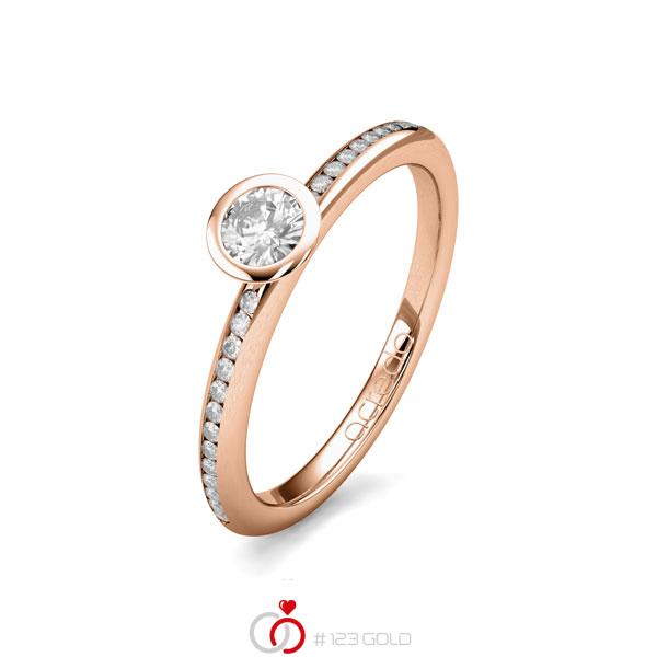 klassischer Trauring/Ehering in Rotgold 585 mit zus. 0,28 ct. Brillant tw, si von acredo - A-1654-13 klassischer Trauring/Ehering in Rotgold 585 mit zus. 0,28 ct. Brillant tw, si von acredo - A-1654-13