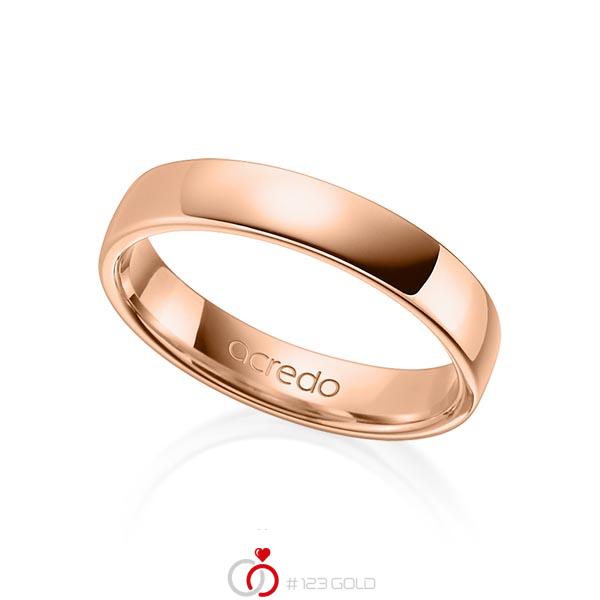 klassischer Trauring/Ehering in Rotgold 585 von acredo - A-1281-5 klassischer Trauring/Ehering in Rotgold 585 von acredo - A-1281-5
