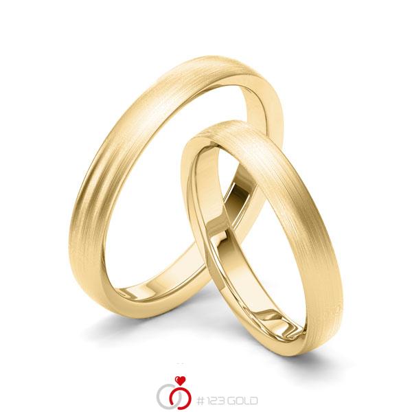 Paar Klassische Trauringe Eheringe In Gelbgold 333 Von Merii