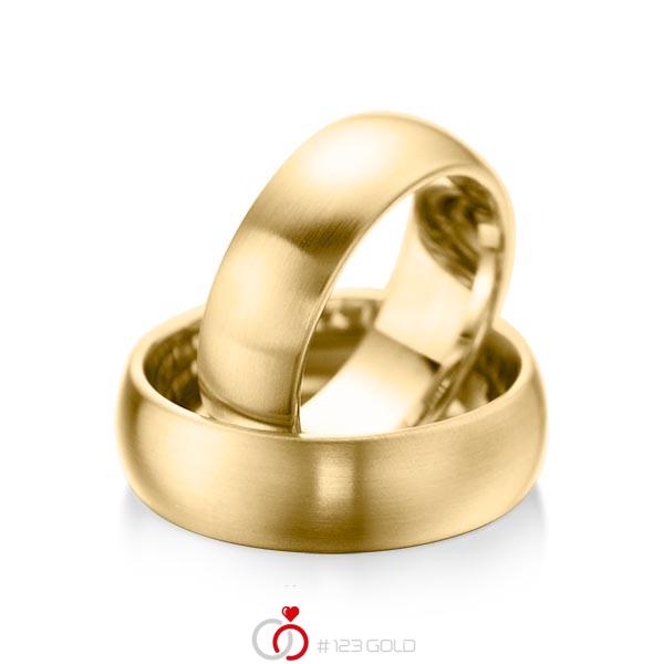 Paar klassische Trauringe/Eheringe in Gelbgold 585 von acredo - A-1076-1 Paar klassische Trauringe/Eheringe in Gelbgold 585 von acredo - A-1076-1