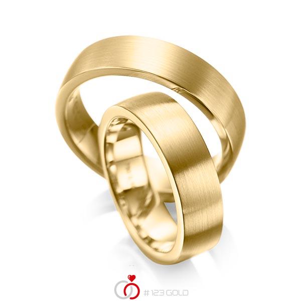 Paar klassische Trauringe/Eheringe in Gelbgold 585 von acredo - A-1080-1 Paar klassische Trauringe/Eheringe in Gelbgold 585 von acredo - A-1080-1