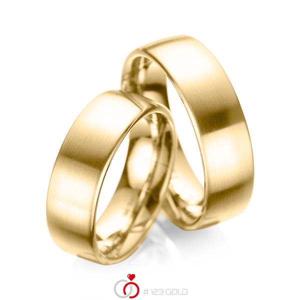 Paar klassische Trauringe/Eheringe in Gelbgold 585 von acredo - A-1083-5 Paar klassische Trauringe/Eheringe in Gelbgold 585 von acredo - A-1083-5