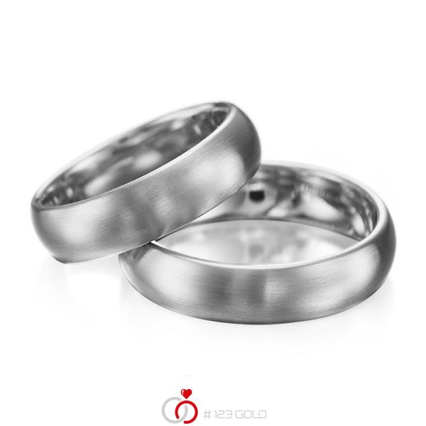 Paar klassische Trauringe/Eheringe in Graugold dunkel 585 von acredo - A-1077-7 Paar klassische Trauringe/Eheringe in Graugold dunkel 585 von acredo - A-1077-7