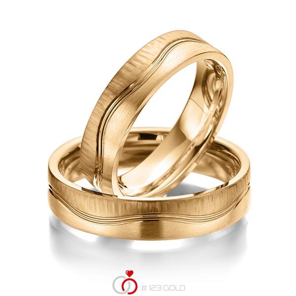 Paar klassische Trauringe/Eheringe in Roségold 585 von Merii - M-1092-1 Paar klassische Trauringe/Eheringe in Roségold 585 von Merii - M-1092-1