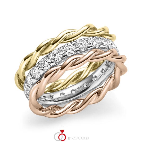 Set in Gelbgold 585 mit zus. 1,98 ct. Brillant tw, si von Merii - M-1302-10 Set in Gelbgold 585 mit zus. 1,98 ct. Brillant tw, si von Merii - M-1302-10
