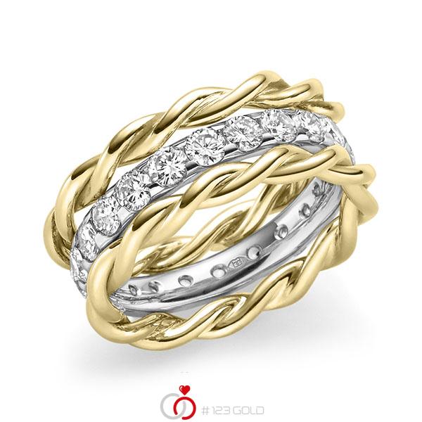 Set in Gelbgold 585 mit zus. 1,98 ct. Brillant tw, si von Merii - M-1302-13 Set in Gelbgold 585 mit zus. 1,98 ct. Brillant tw, si von Merii - M-1302-13