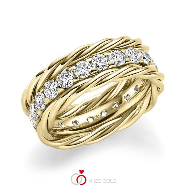 Set in Gelbgold 585 mit zus. 1,98 ct. Brillant tw, si von Merii - M-1302-15 Set in Gelbgold 585 mit zus. 1,98 ct. Brillant tw, si von Merii - M-1302-15