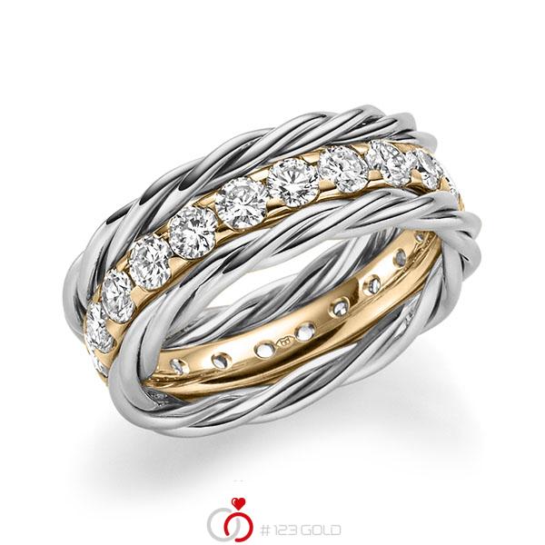 Set in Platin 600 mit zus. 1,98 ct. Brillant tw, si von Merii - M-1302-27 Set in Platin 600 mit zus. 1,98 ct. Brillant tw, si von Merii - M-1302-27