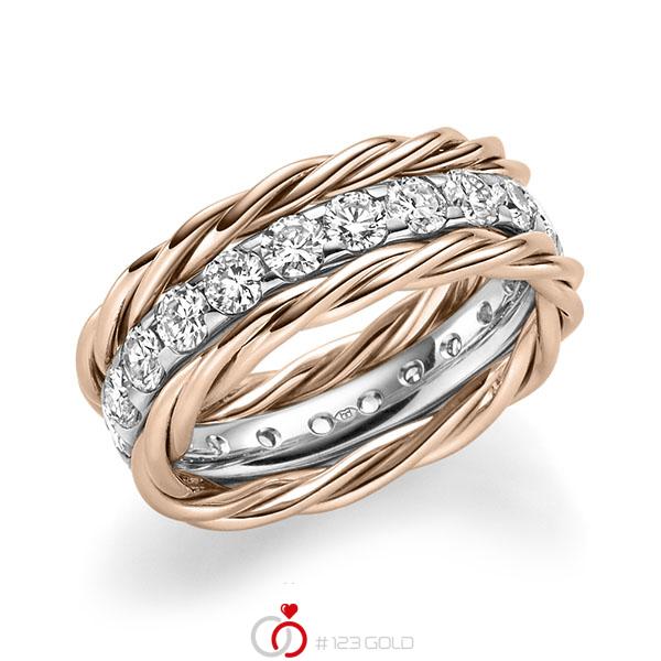 Set in Rotgold 585 mit zus. 1,98 ct. Brillant tw, si von Merii - M-1302-19 Set in Rotgold 585 mit zus. 1,98 ct. Brillant tw, si von Merii - M-1302-19