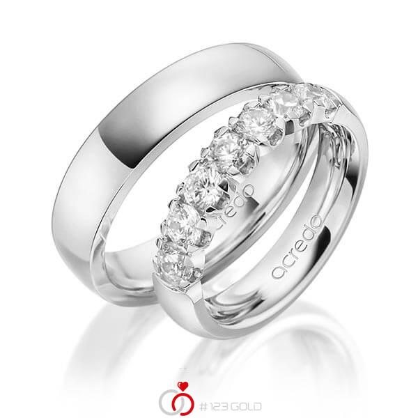 Set in Weissgold 585 mit zus. 1,05 ct. Brillant tw, vs von acredo - A-1573-1 Set in Weissgold 585 mit zus. 1,05 ct. Brillant tw, vs von acredo - A-1573-1