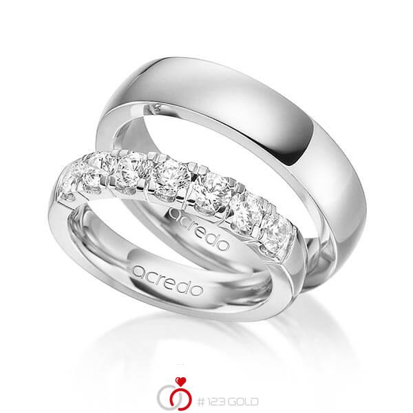 Set in Weissgold 585 mit zus. 1,05 ct. Brillant tw, vs von acredo - A-1582-1 Set in Weissgold 585 mit zus. 1,05 ct. Brillant tw, vs von acredo - A-1582-1