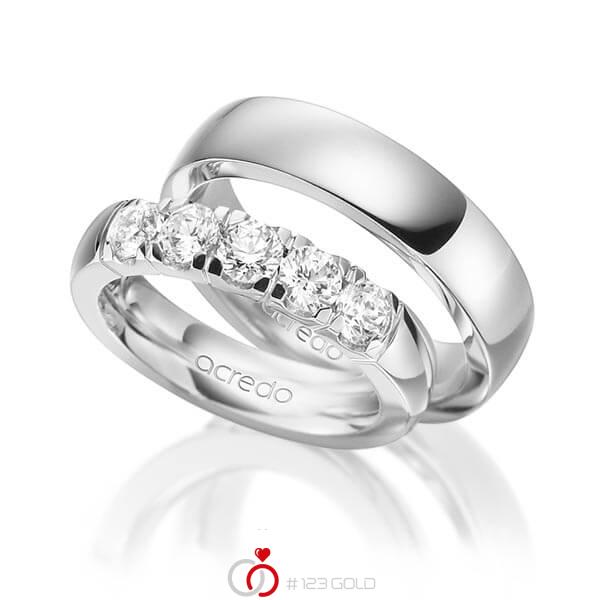Set in Weissgold 585 mit zus. 1,25 ct. Brillant tw, vs von acredo - A-1584-1 Set in Weissgold 585 mit zus. 1,25 ct. Brillant tw, vs von acredo - A-1584-1