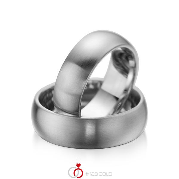 Set klassieke trouwringen in dark grey gold 14 kt. van acredo - A-1076-5 Set klassieke trouwringen in dark grey gold 14 kt. van acredo - A-1076-5