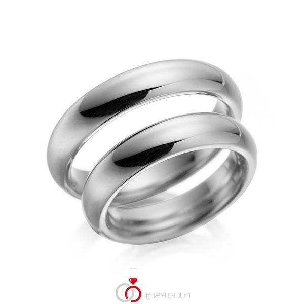Set klassieke trouwringen in dark grey gold 14 kt. van acredo - A-1079-5 Set klassieke trouwringen in dark grey gold 14 kt. van acredo - A-1079-5