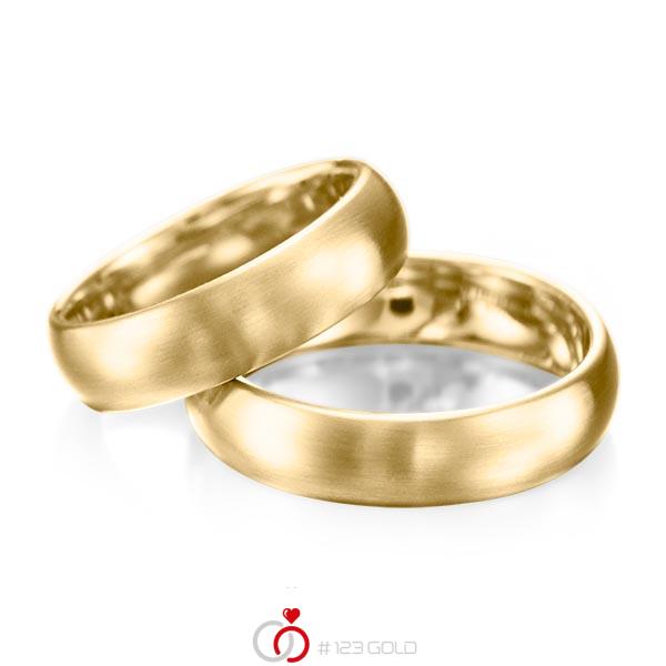 Set klassieke trouwringen in geelgoud 14 kt. van acredo - A-1077-1 Set klassieke trouwringen in geelgoud 14 kt. van acredo - A-1077-1