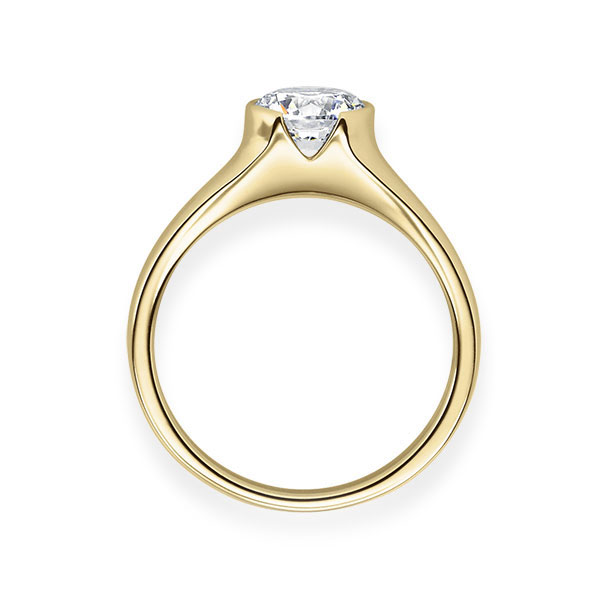 Diamantring mit Zargenfassung