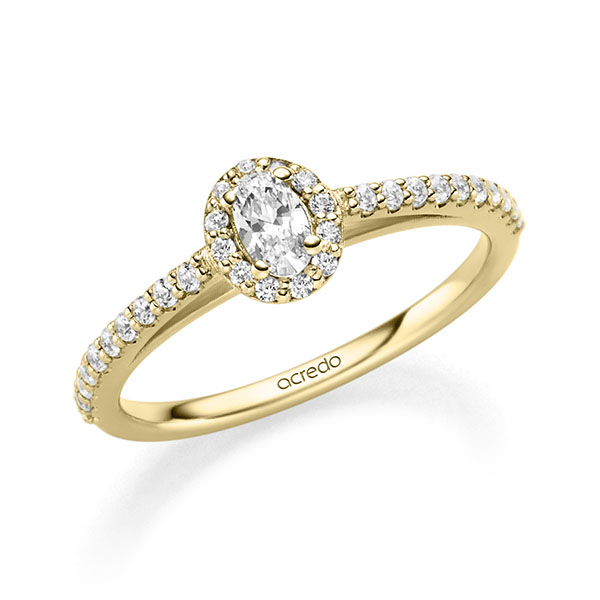 Halo Solitaire oval, Breite: 1,50, Höhe: 1,50