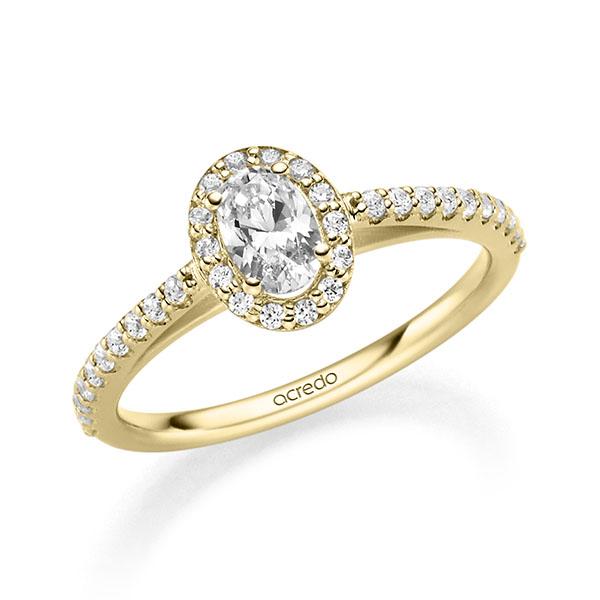 Halo Solitaire oval, Breite: 1,50, Höhe: 1,50